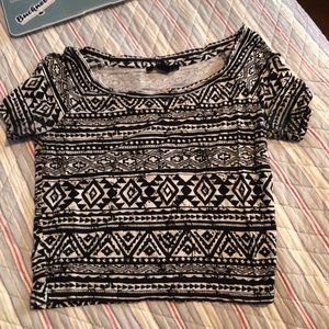Stretchy Tribal Crop top